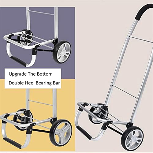 55L Einkaufstrolley für Lebensmittel Oxford Stoff Einkaufstasche Aluminiumlegierung Treppensteigen Einkaufswagen mit 2… – Bild 7
