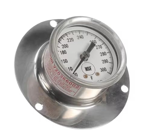 Fits Low Temp Industries V20366002 Thermometer, 2" Dial, Flange Mount, 30-300F for 5E2-CPA, 5E6-CPA, CPT