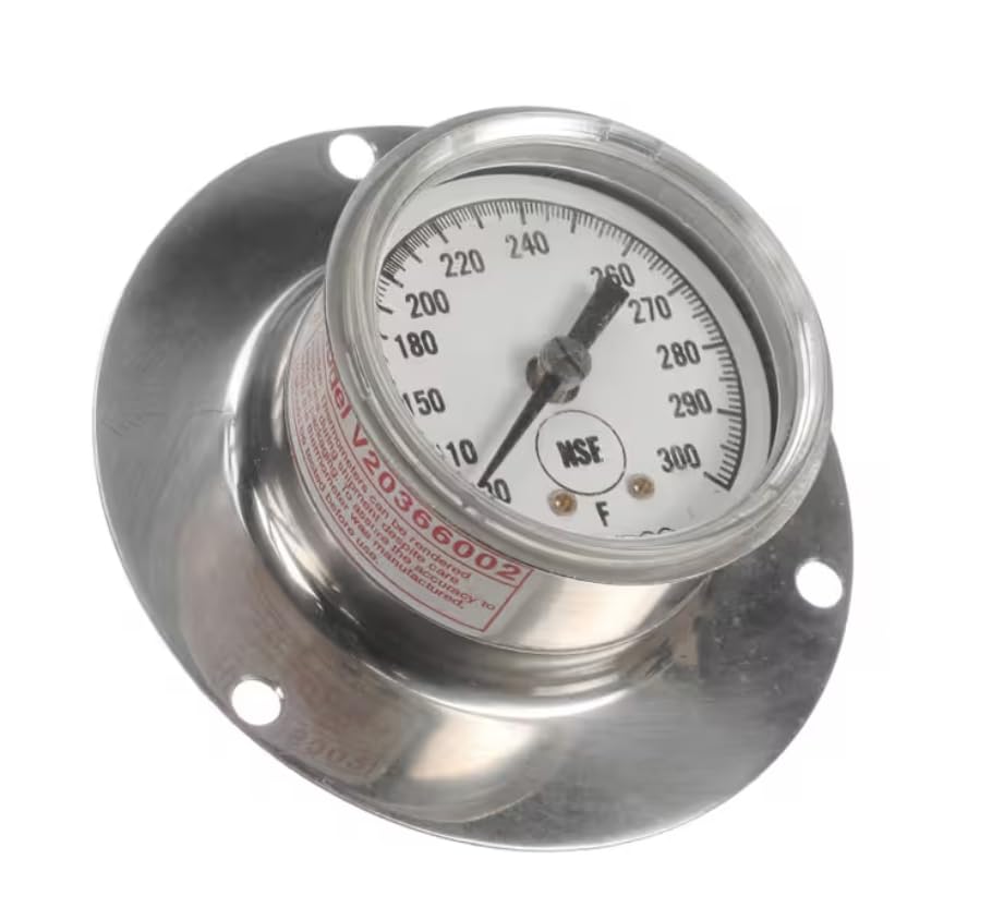 Fits Low Temp Industries V20366002 Thermometer, 2" Dial, Flange Mount, 30-300F for 5E2-CPA, 5E6-CPA, CPT
