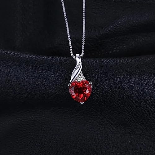 Pendentif Rubis cœur d'amour pour vos soirées de fiançailles élégantes