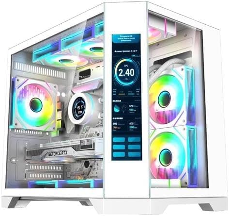 ionz Gaming PC - Desktop Computer, AMD Ryzen 5 5500 CPU, NVIDIA RTX 4060, 16GB RAM, 1TB NVMe SSD, AIO Cooler, 650w 80+ PSU, Windows 11, WiFi | (Apex Vision, White) - Image 2