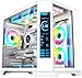 ionz Gaming PC - Desktop Computer | Intel i5-12400F | Nvidia RTX 5060 | 16GB RGB RAM | 1TB NVMe SSD - 240MM AIO | 600W 80+ PSU - WIFI | Windows 11 | (Apex Vision, White)