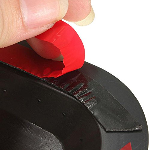 Ffly Custom Chrome Plated Decorative Air Flow Intake Turbo Bonnet Hood Side Vent Grille Cover Self-Adhesive Stick On Your Car (Black) #TOP4