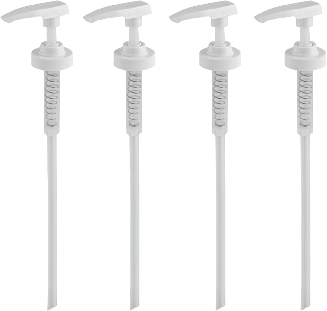 4 Pack Heavy Duty Gallon Pump Dispenser, Fits 38/400 Bottles, Reusable Replacement Pumps for 1 Gallon Plastic & Glass Containers, Commercial & Household Use