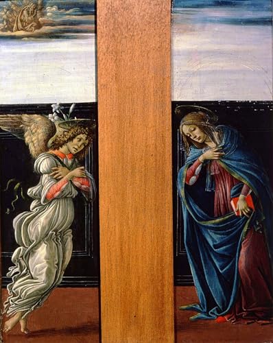 Tableau toile Botticelli haut de gamme avec peinture décorative de la Vierge Marie 60x90cm