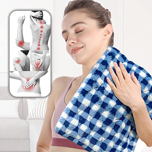 Goqotomo Full Weighted Electric Heating Pad For Back/Waist/Abdomen/Shoulder/Neck Pain And Cramps Relief - 2.3 Lb Weighted With Auto-Shut Hot Heated Pad(12 * 24", Lb002) #TOP1