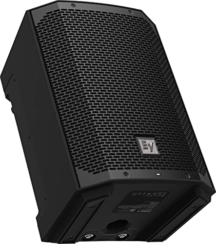 Electro-Voice Everse 8 8" 2-Way Battery Powered Loudspeaker With Bluetooth, Automatic Feedback Suppression, And Music Ducking, Black #TOP7