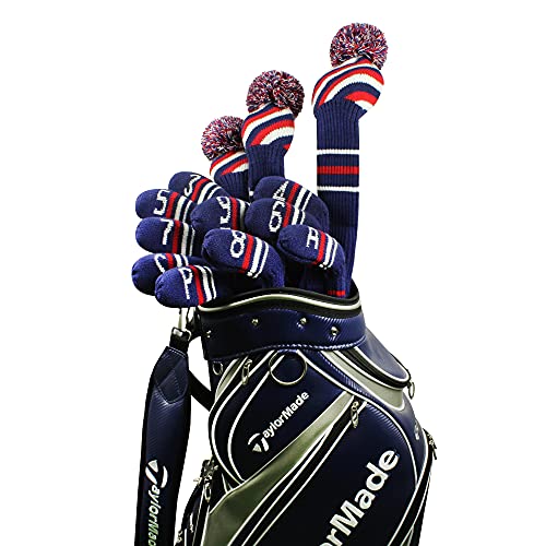 Scott Edward 10 Pcs Knitted Golf Iron Head Covers Adorable And Basically Socks Shape Washable & Durable Golf Club Head Protector… #TOP6