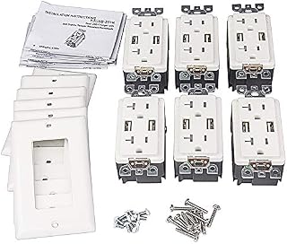 USB Outlet, 4.0A USB Outlet, USB Wall Outlet, USB Charger Outlet, Dual USB
