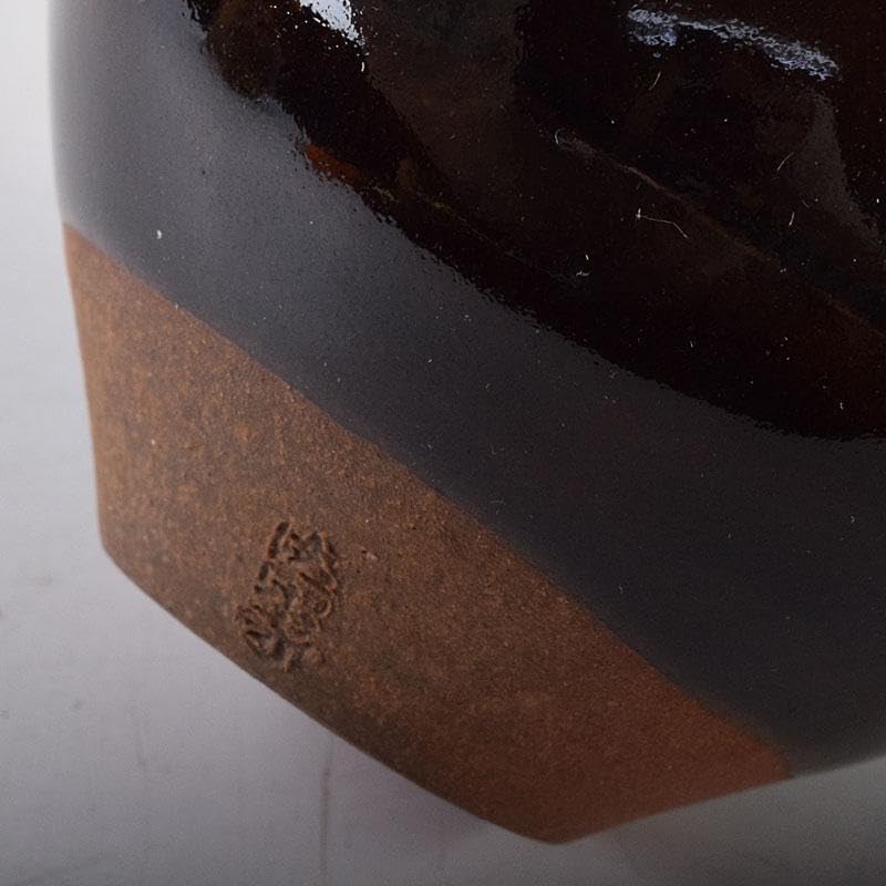 茶道具「京焼」清閑寺窯【杉田 祥平】(造)『国司茄子 茶入』共箱