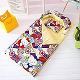 Tamaño: 75x140 cm Recién nacido Swaddle Unisex Baby Sleeping Bag Anti-kick es un algodón anticolisión en el jardín de infantes grande, cuatro temporadas, edredón, almuerzo, kit, lindo manta de envoltura de carro