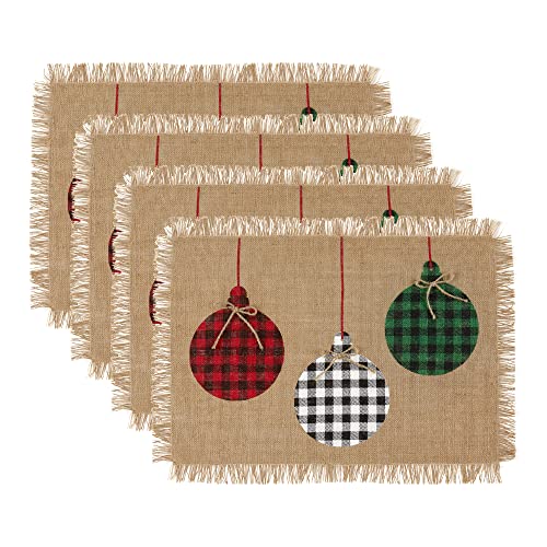 Elrene Home Fashions Farmhouse...3 Inches x 19 Inches, Set of 4