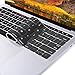 MOSISO Keyboard Cover Compatible with MacBook Pro with Touch Bar 13 and 15 inch 2019 2018 2017 2016 (Model: A2159, A1989, A1990, A1706, A1707), Silicone Skin Protector, Space Gray