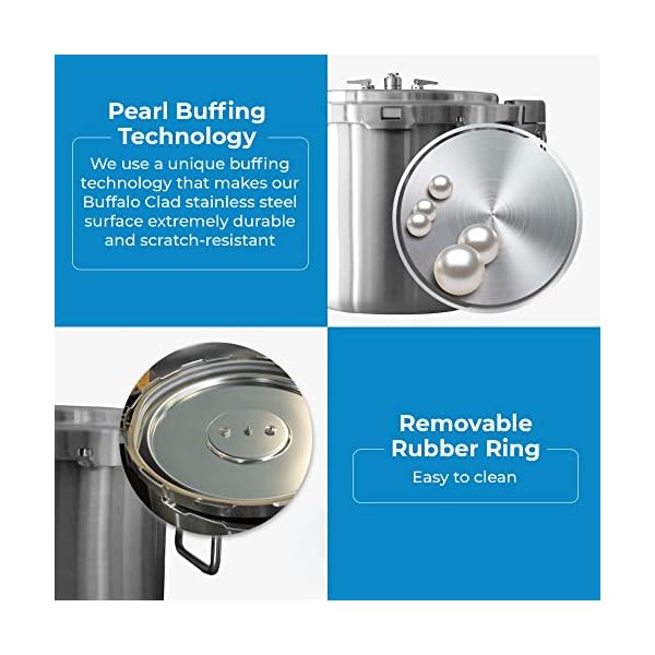   Buffalo-37-Quart-Stainless-Steel-Pressure-Cooker-Extra-Large-Canning-Pot-with-Rack-and-Lid-for-Commercial-Use-Easy-to-Clean-Stove-Top-Pressure-Canner-Can-Cooker-Safety-Goods-Certificate-QCP435