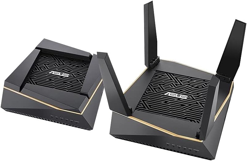 ASUSAiMesh AX6100 RT-AX92U - Wi-Fi system (2 routers) - mesh - GigE, 802.11ax - 802.11a/b/g/n/ac/ax - Tri-Band