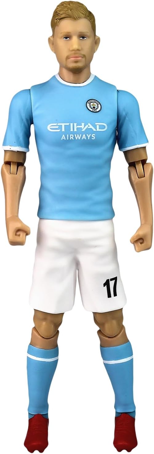 Banbo Toys Manchester City F.C. Kevin De Bruyne 8" Collectible Soccer Action Figure – Premier League Player Figurine for Soccer Fans