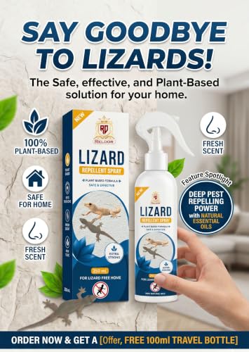 Image of Lizard Repellent Spray, Plant Based Formula, 250 ml