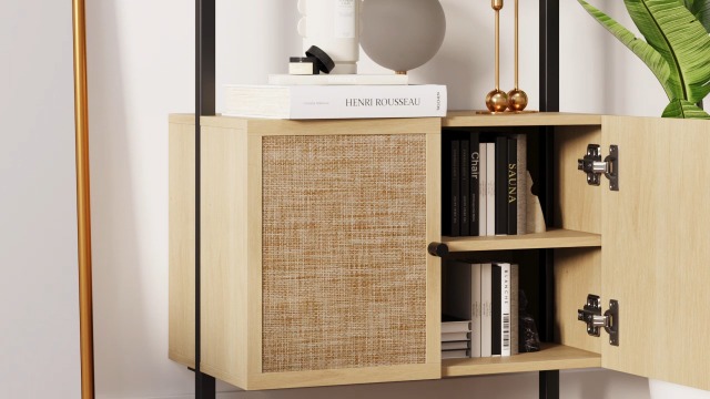 Amazon.com: Nathan James Theo Ladder 3 tier Open Bookshelf with