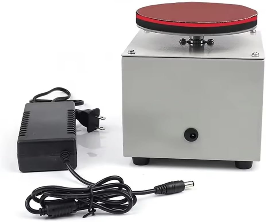 5" Mini Disc Sander & Bench Grinder, Forward/Reverse & Stepless Speed Control, Electric Sanding Machine with 10 Sandpapers for DIY Woodworking & Craft Tool