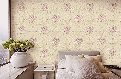 Image of SARVATRAY Kitchen Stickers - Oil Proof Heat Resistant, Wall Stickers, Vinyl Sheet, 1.5 X 9.5 SQ FT (3 M Floral Cream WS)