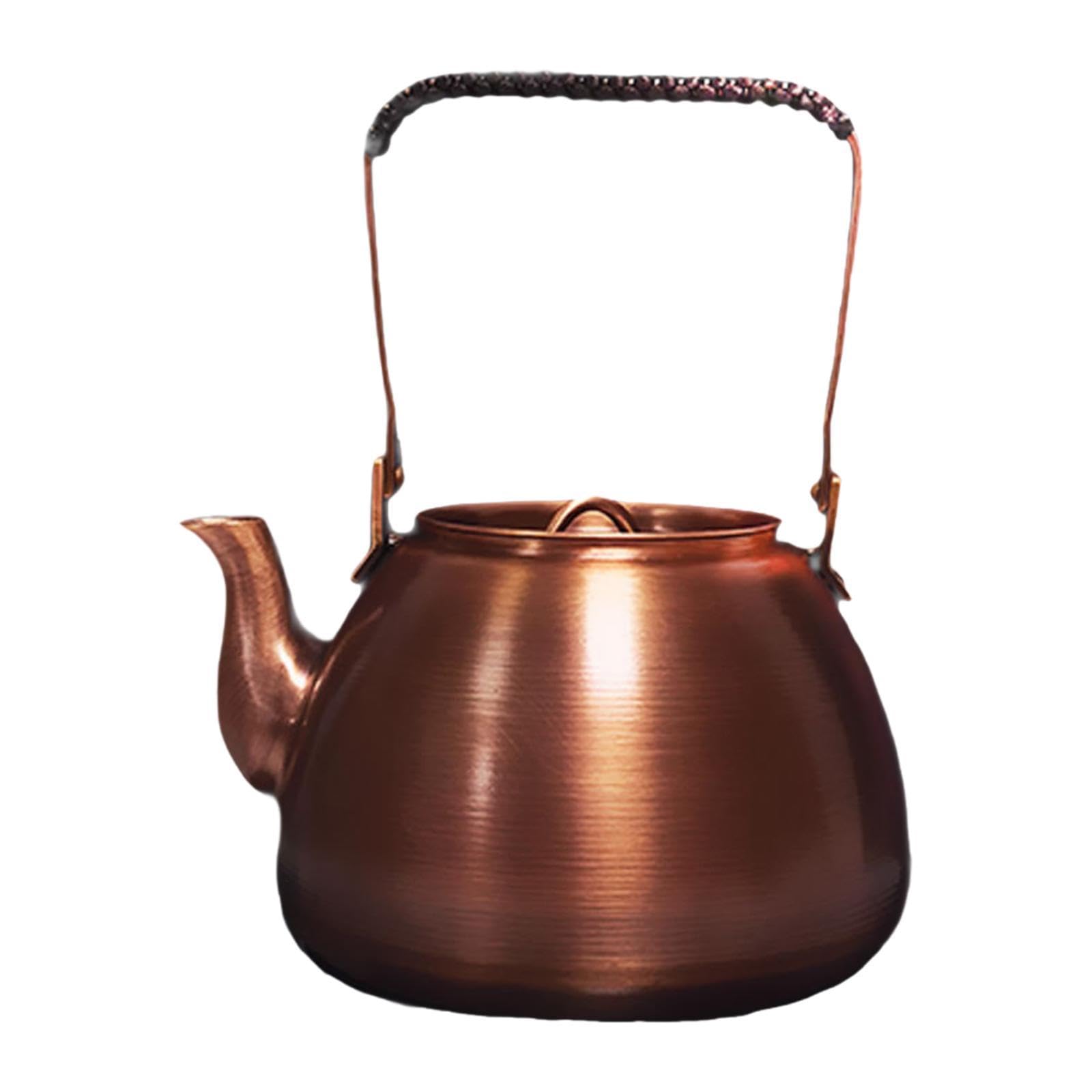 Théière cafetière en cuivre avec bouche courbée pour vos brunchs et moments de détente à la maison