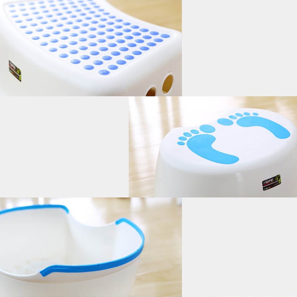 Taburete de baño Taburete de Ducha Reposapiés de plástico Grueso Taburete de baño para Lavabo Taburete de Pesca portátil al Aire Libre Taburete de Ducha 2 Estilos (Color : B) The New