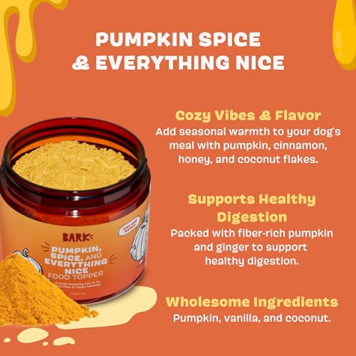 Image of Barkbox Pumpkin Spice Digestive Food Topper Broth Powder, All Life Stages, Large & Small Breeds - 6.1oz