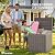 YITAHOME Outdoor Resin Storage Box 31 Gal, Water-resistant Patio Deck Box Outdoor Storage Box for Pillows, Garden Equipment, Securely Lockable, Light Brown