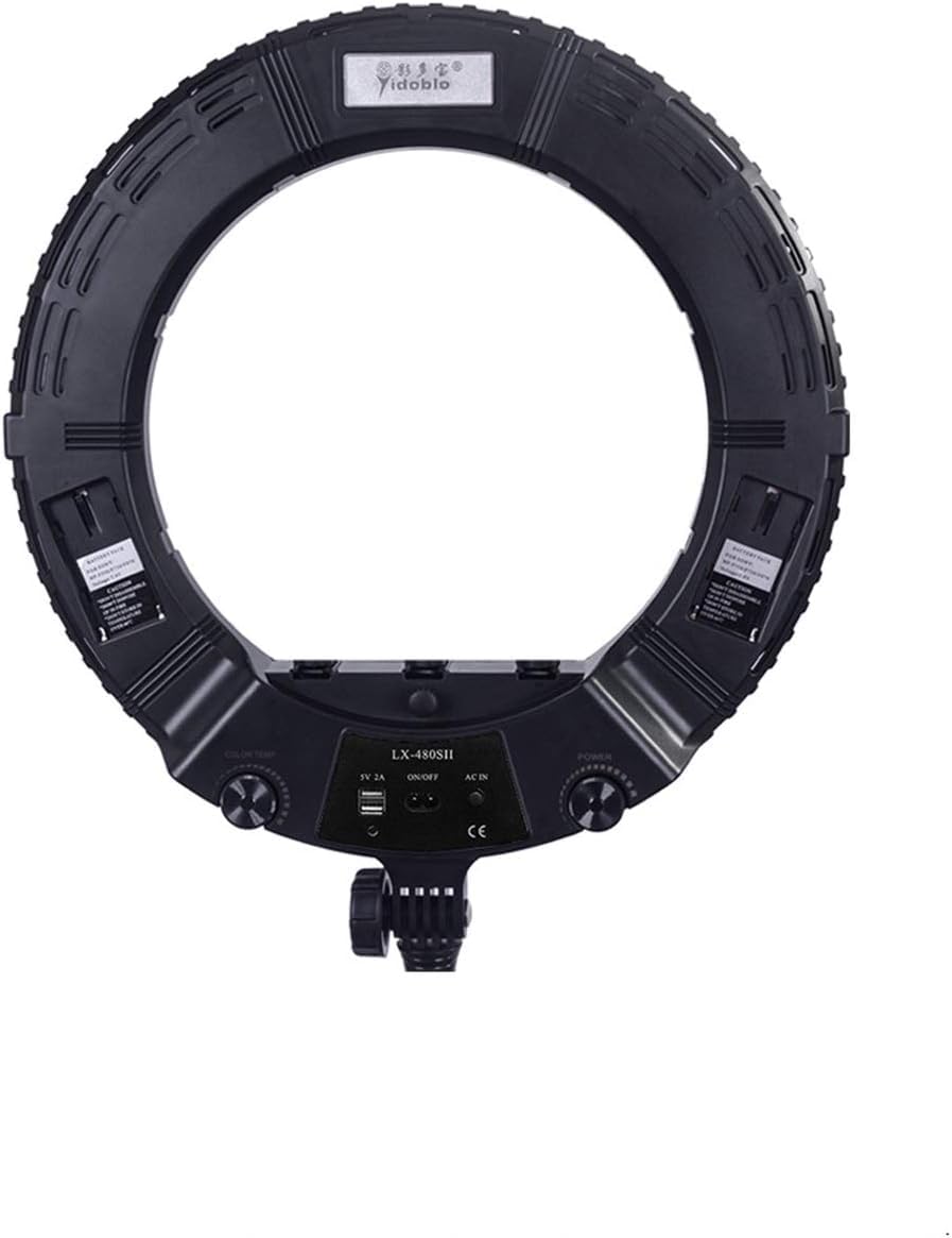 18 Zoll Ringlicht LED Ringleuchte, 3200K-5500K Dimmbar mit 3 Handyhaltern, 48W Ring Light für Makeup, TikTok, YouTube, Live Streaming & Fotografie, 95RA CRI, ohne Stativ & Tasche