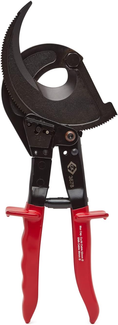 C.K T3678 Heavy Duty Ratchet Cable Cutter - Red