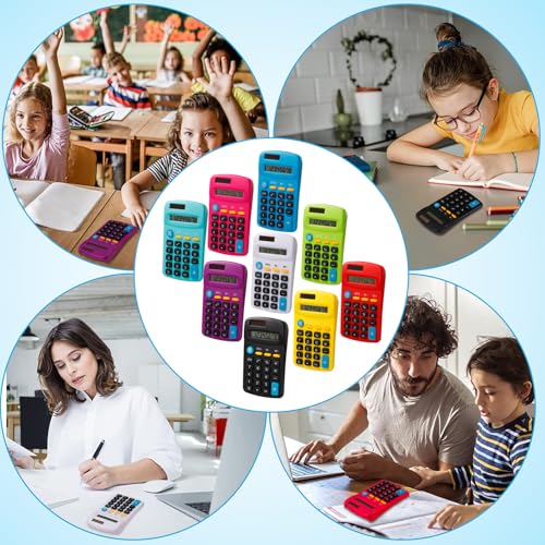 Enjamyo 18 Pcs Pocket Calculator, Mini, Colorful, 8 Digit by Enjamyo - Image 7