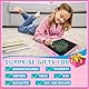 DYNASONIC (Pack 2 DYNA-PM) Farb-LCD-Schreibtablett, 10 Zoll für Kinder, Magnettafel zum Zeichnen, Lernspielzeug, Geschenk für Kinder, Whiteboard
