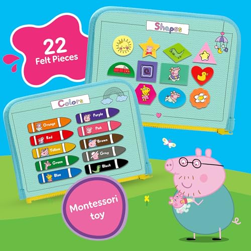 Image of Official Evie Busy Board for Toddlers 3-5 - Montessori Busy Book - Peppa Pig Baby Sister, Sensory Travel Toy for Airplane & Car, Preschool Learning Fine Motor Skills, Birthday Gift for Boys & Girls