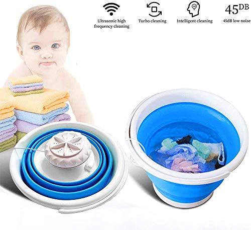 Tragbare Mini-Turbo-Waschmaschine Tragbare Eimer Turbine Waschmaschine Kompakte Elektrische Reiniger Mini Waschmaschine USB Folding Travel