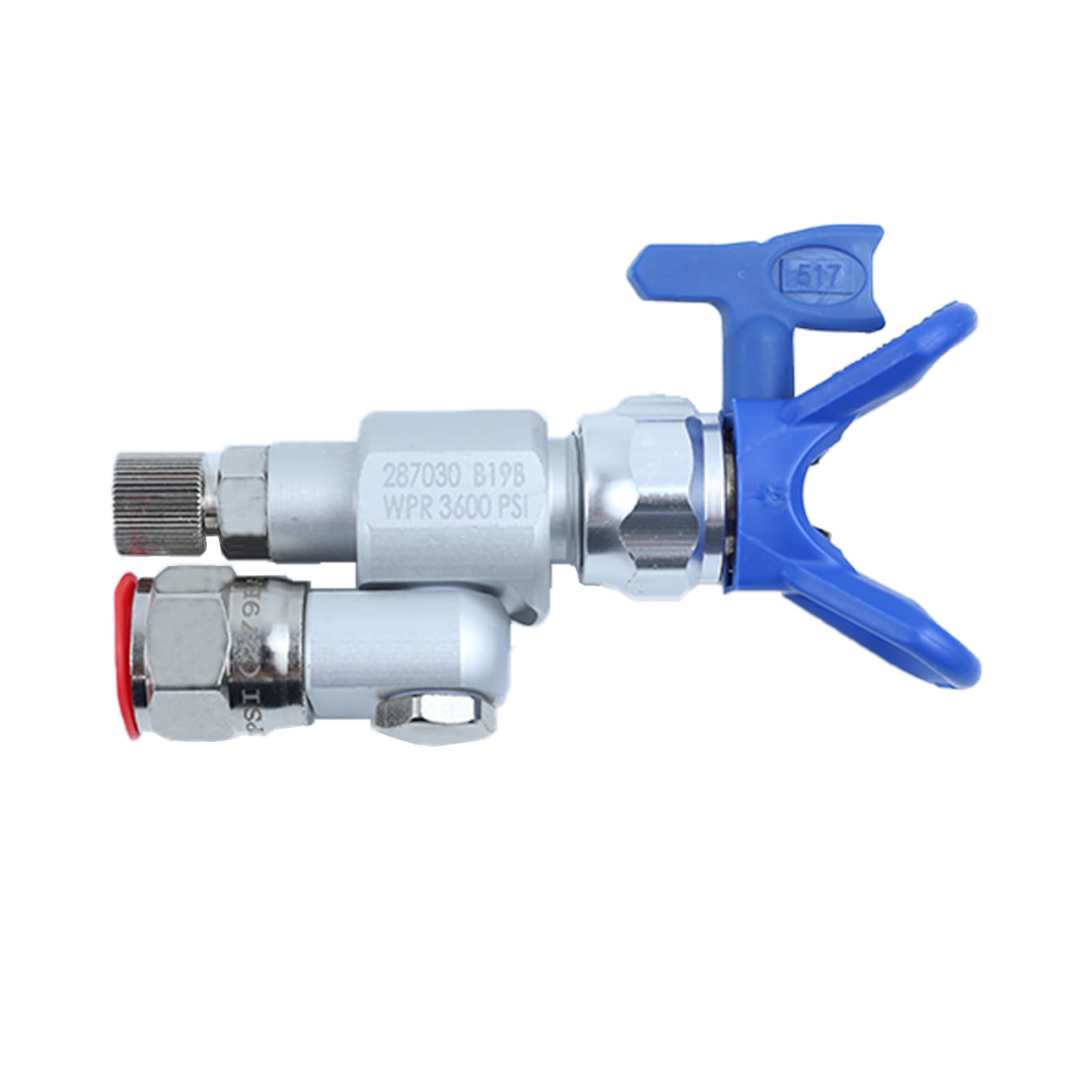 287030 CleanShot Shut-off Valve for Airless Paint Sprayers - 180° Stainless Steel, Dual-Pressure Modes, Leak-Free Design, for Graco, Titan, and Wagner 7/8” Sprayers