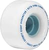 RICTA 54mm Clouds White 78a Skateboard Wheels - Set of 4, White/Blue
