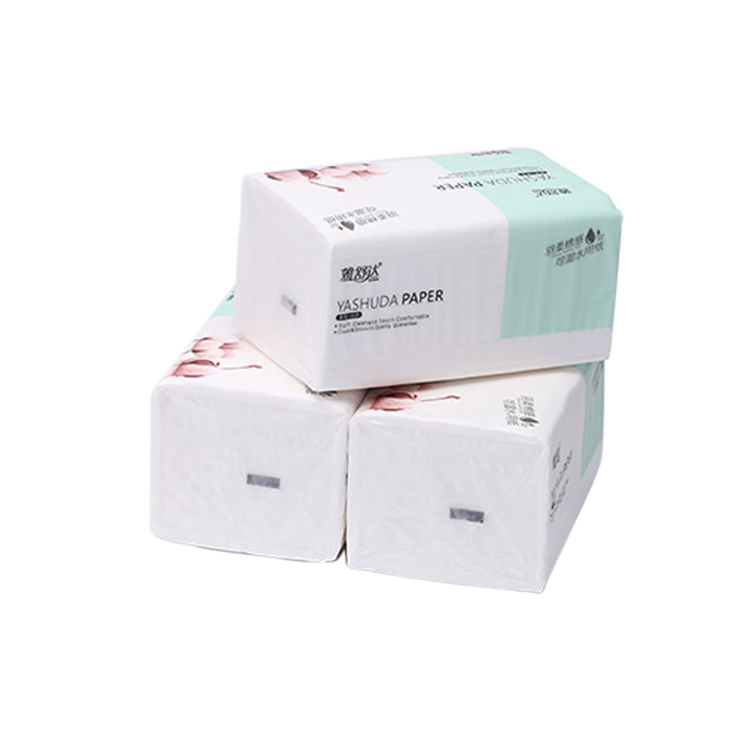 zqbiee tissue paper 100% skin-safe sleek tissue for car, bathroom, bedroom, office car tissue paper (pack of 3 65 sheets)