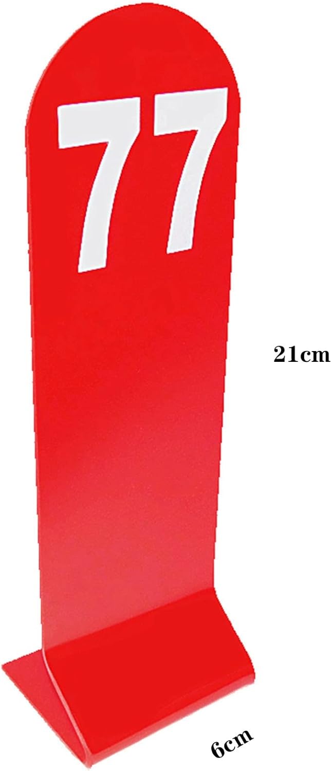 テーブル番号、積み重ね可能なアクリル製テーブル番号席札、軽量で防水