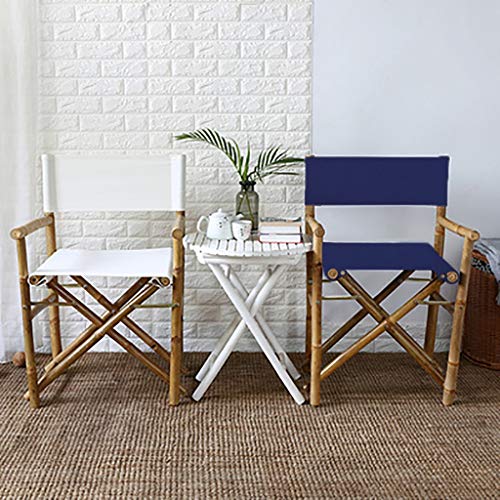 Rxjyt Replacement Cover Canvas Director Chair Canvas Replacement Cover Canvas Covers For Bamboo Director Chair Bamboo Camping Folding Chair (Blue) Foldable Director's Chair Replacement Cover #TOP5
