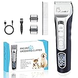 ✔ 【HUNDEPFLEGE-KIT】 1x saubere Bürste, 1x Edelstahlkamm, 1x USB-Ladekabel, 1x Bedienungsanleitung. Dank der zahlreichen Zubehörwerkzeuge, die Sie verwenden können, können Sie Ihren Zuschneidevorgang beschleunigen. Geeignet für alle Haustiere mit lockigem, haarigem, kurzem, langem Haar usw.