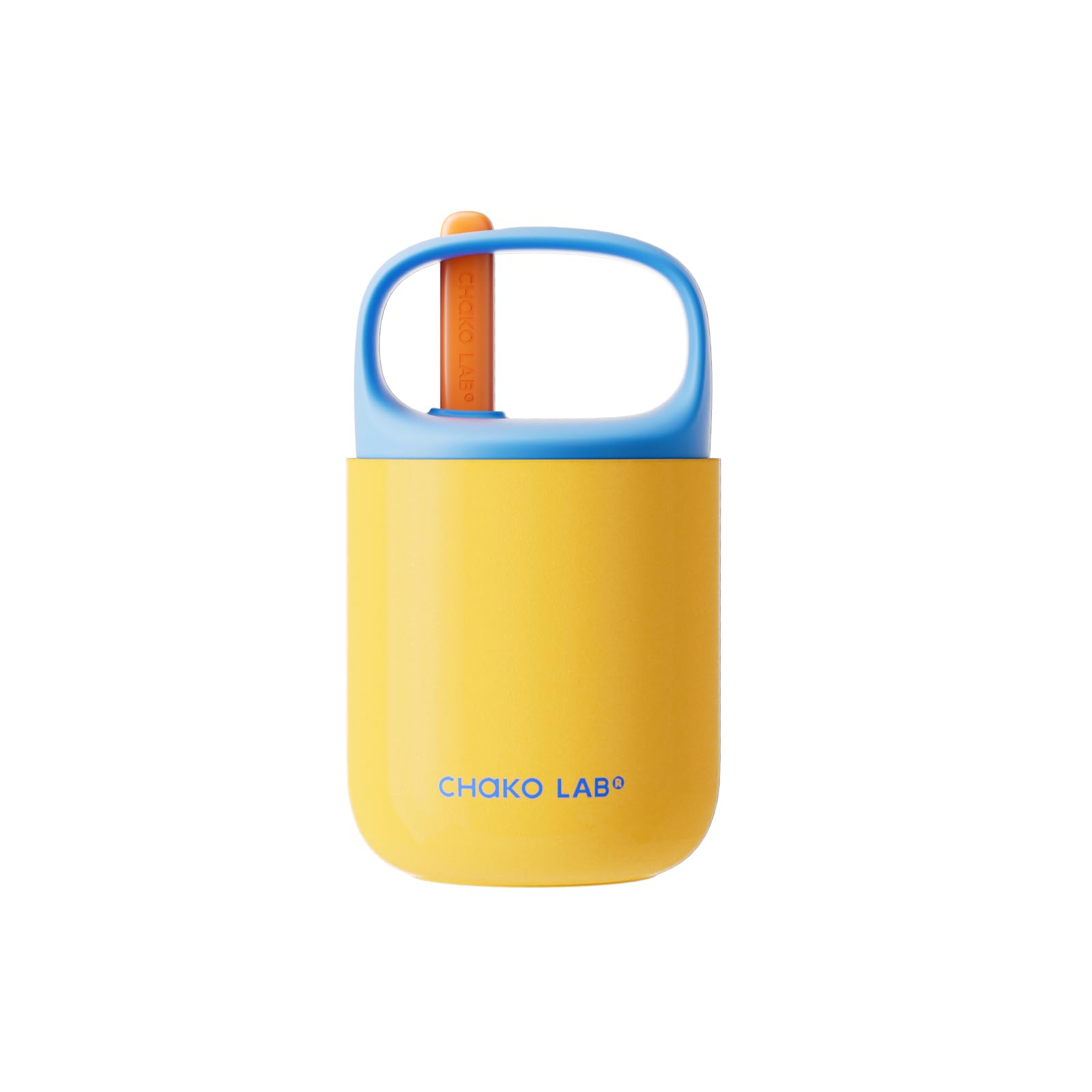 Food Jar 15 oz | Stainless Steel Vacuum Insulated for Hot Food and Cold Food | Wide Mouth Leak Proof Lunch Storage for Smoothie Bowl, Soup, Yogurt(Blue and Yellow)