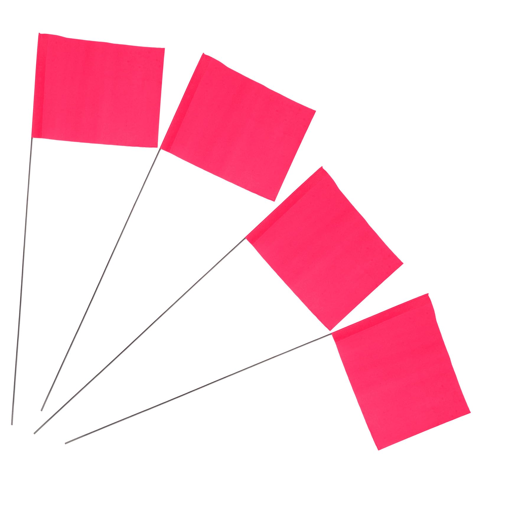Drapeaux de balisage inscriptibles et réutilisables roses SEWACC x50