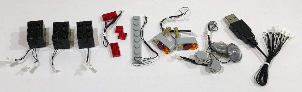 Brick Loot Deluxe LED Light Kit for Your Lego Creator James Bond Aston Martin DB5 Set 10262 (Lego Set Not Included)