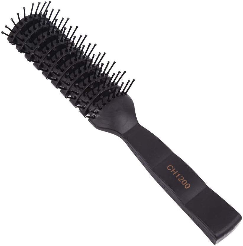 Ajun Vent Hair Brush Blow Drying Styling Salon Detangler Hairbrush Men Women Quick Dry Hair BrushWith Ball Tipped Bristles (Style2)