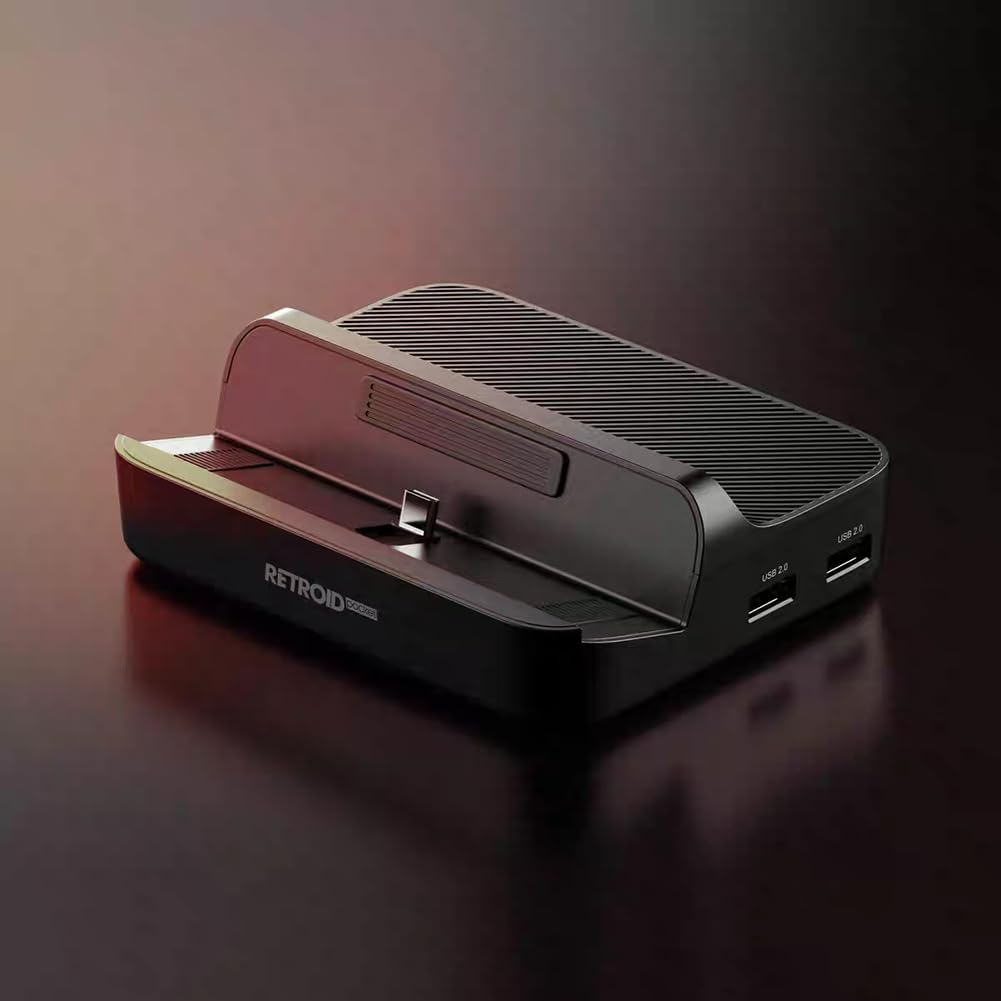 Dock di ricarica 7 in 1 per Retroids Pocket 5, stazione di ricarica PD compatibile HDMI Sostituzione 3* USB3.0 2* USB2.0 Mini Game Console Accessori