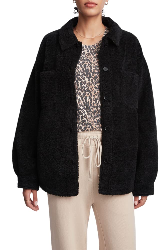 Photo 1 of Bandier Women's Sincerely Jules X Aspen Sherpa Black/Leopard Medium