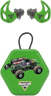 AXIL Monster JAM X20 Earplugs, Dual Noise Ear Protection, Grave Digger | Reusable Hearing Protection, Custom Fit Ear Plugs For Concerts, Work & Sleep, Noise Reduction, Water & Sweat Resistant