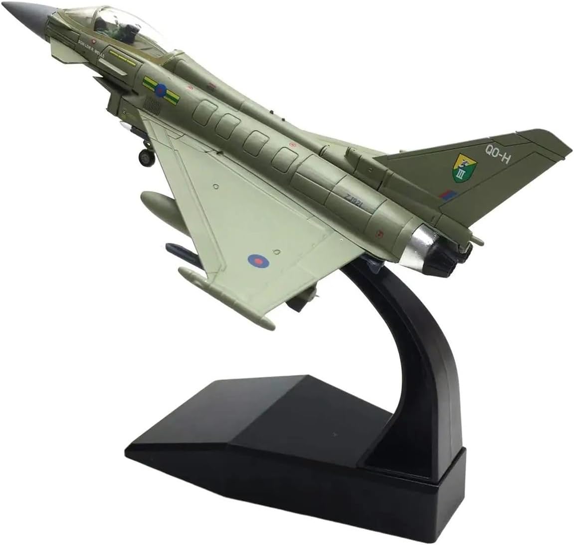 Miniature Scale 1 100 for Ef 2000 Airplane Fighter Diecast Aircraft Plane Cast for Commemorate Collection Flying Toy Game Kits