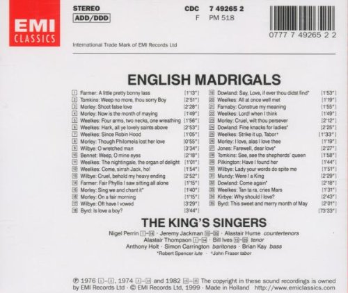 Miniatura 2 de All At Once Well Met English Madrigals The Kings Singers