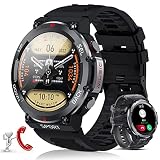 LEMFO Smartwatch Herren mit Telefonfunktion, 100+ Sportmodi, 1.39